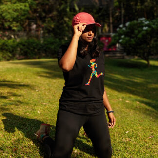 Calyz Girl Runner Black T-shirt